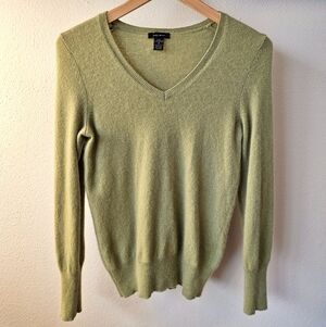 Light Olive Green Cashmere Sweater